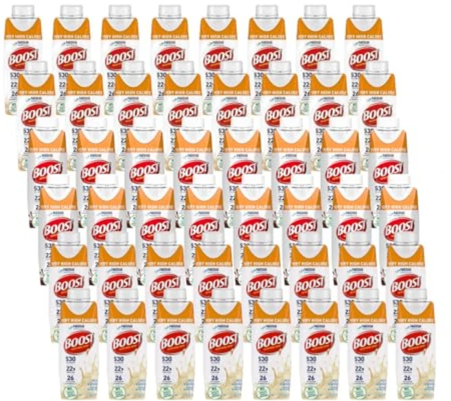 Boost Very High Calorie Nutritional Drink Variety Pack 16 Vanilla 16 Strawberry 16 Chocolate V, 1개 - 쿠팡