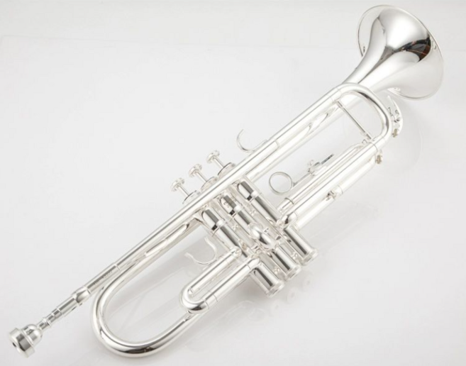 고급 Bb 트럼펫 - 옐로우 라커 고급 케이스 포함 야마하 2335S/4335GS/4335G/8335gs, 4335GS실버, 1개