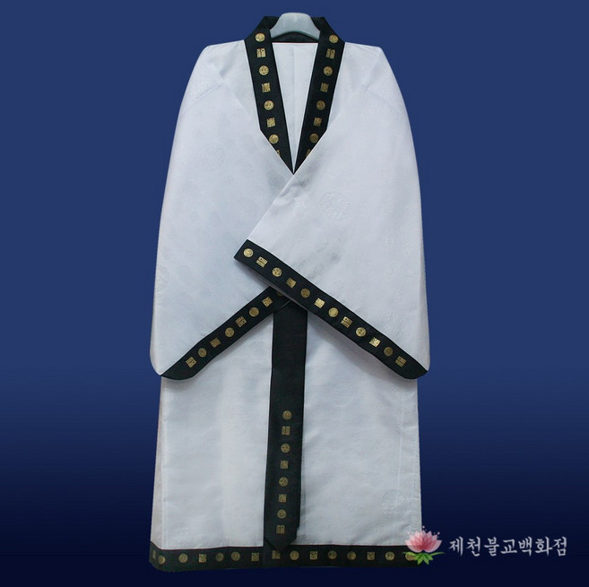 [S]자미사민신복금박도사도포흰색 도사복 - 2가지 색상, 1개