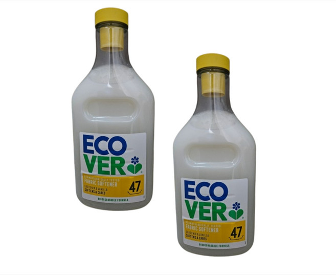 에코버 섬유유연제 치자꽃 바닐라 1430ml 2개 포근한향기 정전기방지, 1.43L