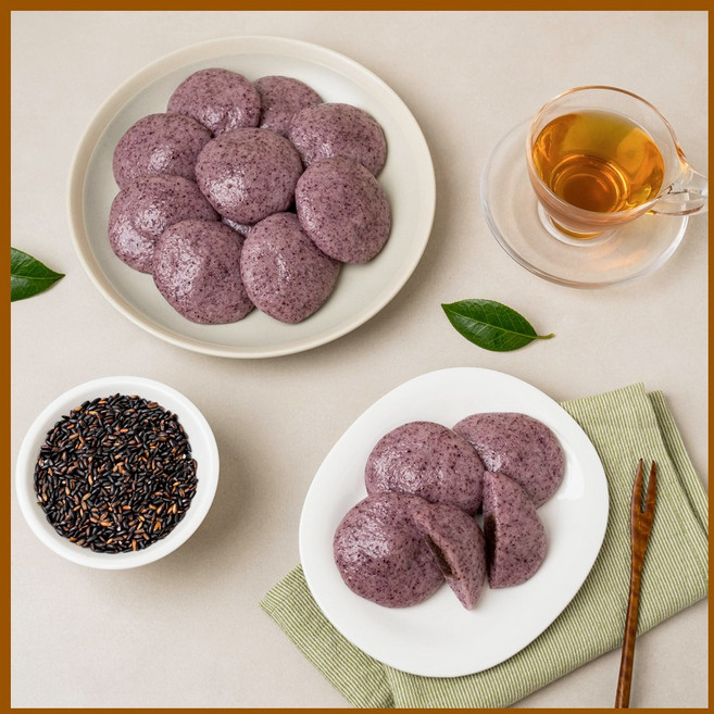 옛날술떡 흑미잔기지떡, 50개, 1.5kg