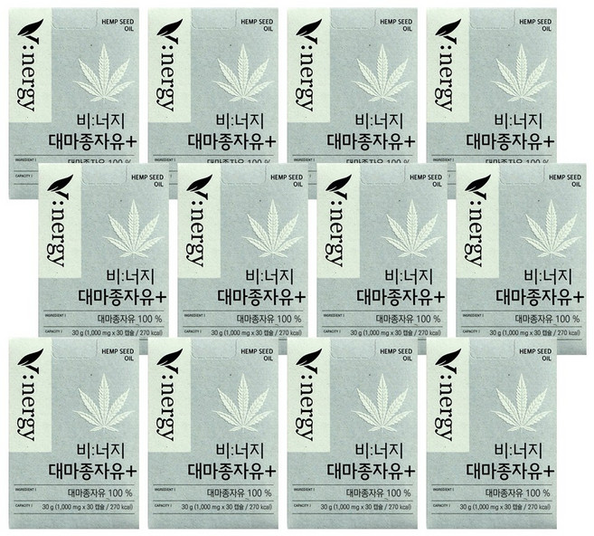 비너지 유기농 대마종자유+ 12개월분, 30정, 12개