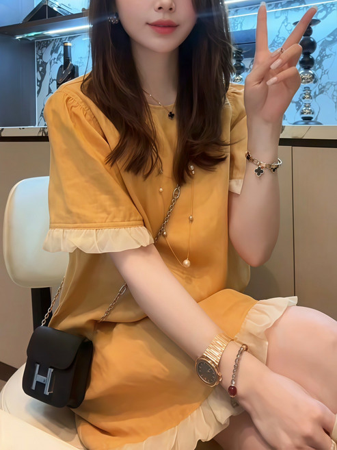 巨好看的夏裝連衣裙2025年新款今年流行爆款百搭茶裏茶氣小裙子