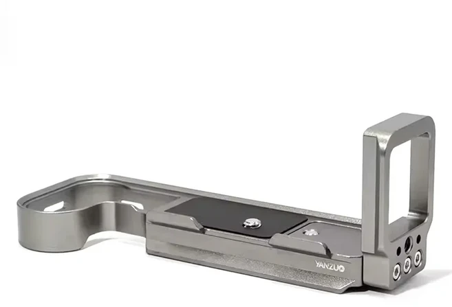 YANZUO L 플레이트 브래킷 핸들 안정기 카메라 케이지 Hasselblad X2D 바닥 퀵 릴리스 보드, 02 Titanium