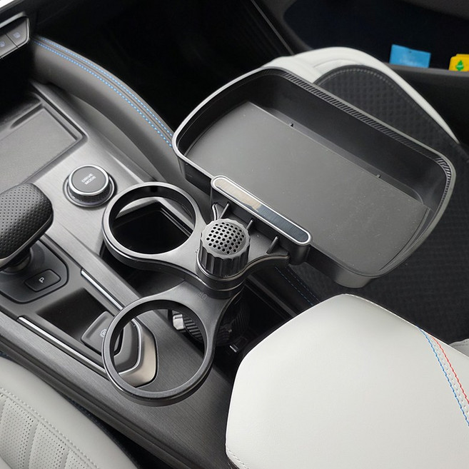 카시큘 차량용 컵홀더 트레이 수납 자동차 테이블, C, 1개