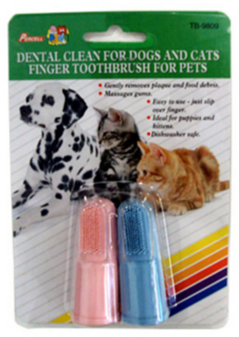 강아지손가락칫솔 퍼셀 손가락 칫솔2p, 1세트