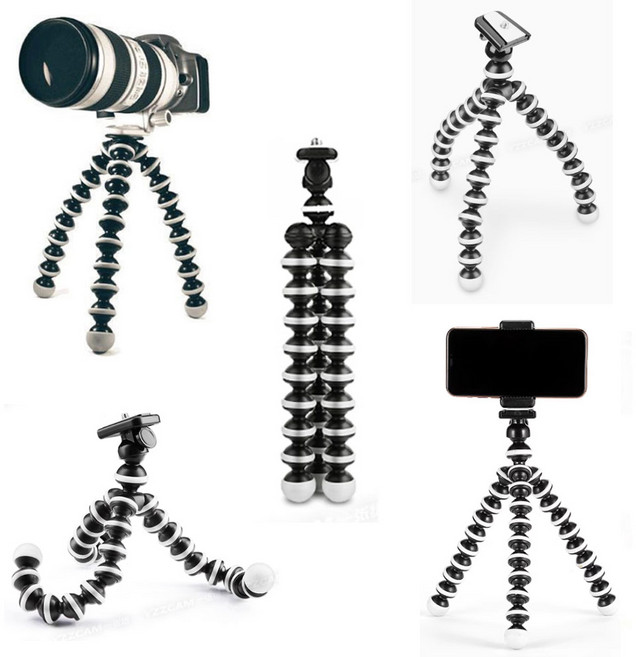 에코럭키 미니 고릴라 삼각대 휴대용 각도조절, 1개