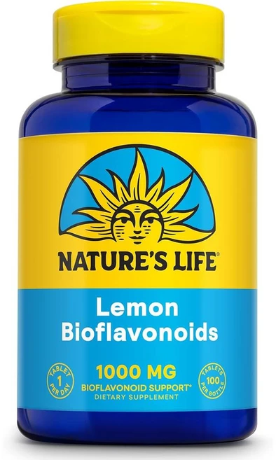 네이쳐스 라이프 레몬 바이오플라보노이드 1000mg Natures Life Lemon Bioflavonoids, 1개, 100정 - 쿠팡
