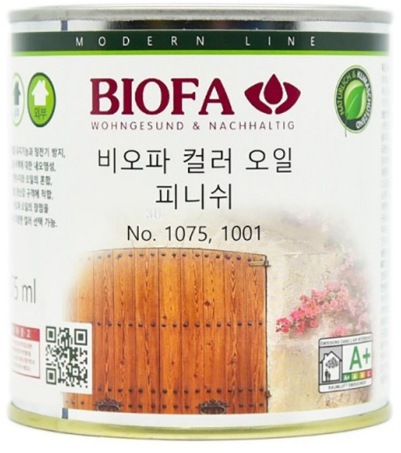 비오파 컬러 오일 피니쉬 375ml 내외부 실크광택, 1064 티크, 1개