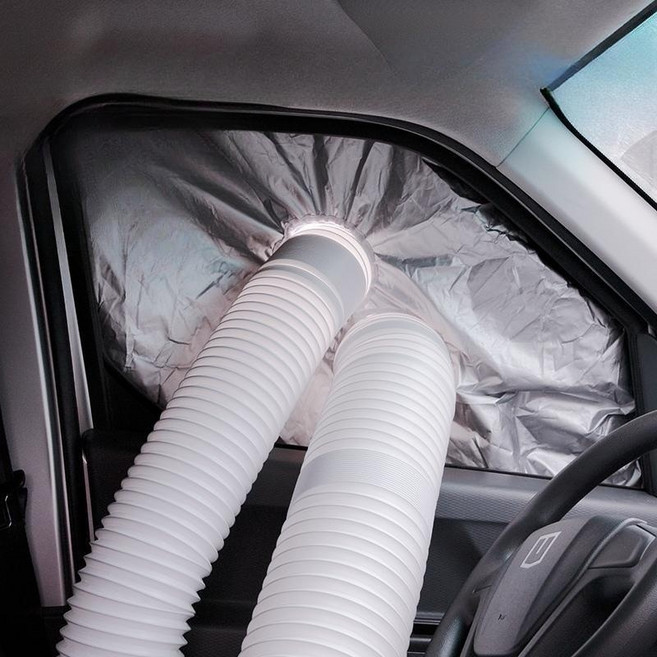 차박 에어컨 이동식 무시동 캠핑용 자바라 창문 차량용 배기구 텐트 카라반, A.110x88cm 배플