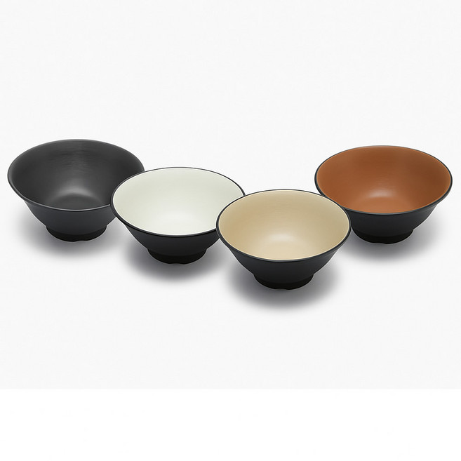 각인 가능 업소용 멜라민 라면 중식 일식 면기 대접 / 고속도로 휴게소 식당용 그릇, 1개, 메탈먹토