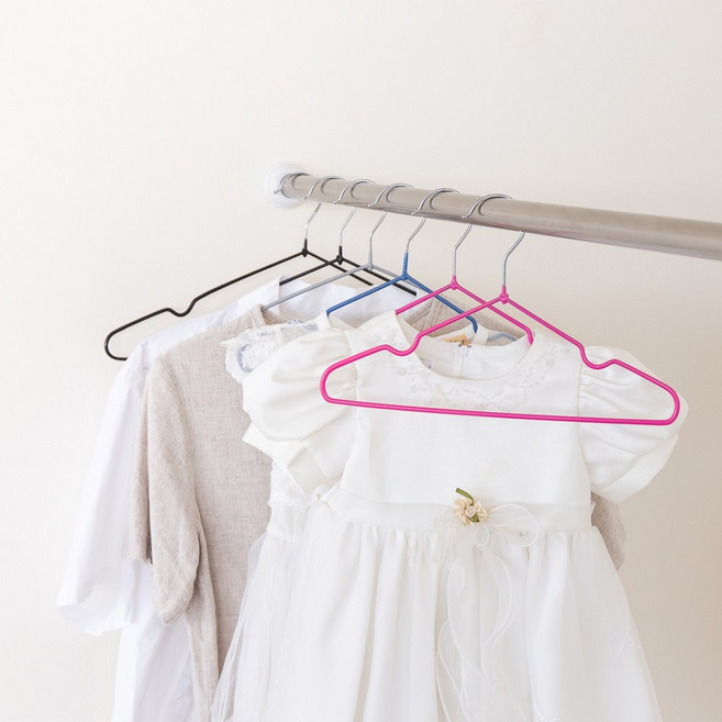 할메이드 어린이 유아 아기 키즈 아동용 논슬립옷걸이 50P, 그린, 50개