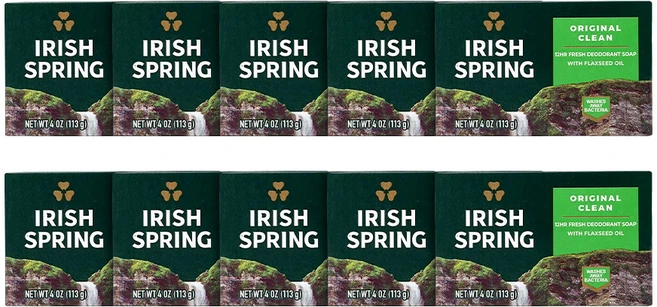 10개 콜게이트 아이리쉬스프링 데오드란트 비누 바 솝 오리지널 113 g, 113g, 10개입 - 쿠팡