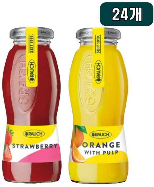 라우치 오렌지 위드펄프 12개 + 스트로베리 12개 200ml 24개