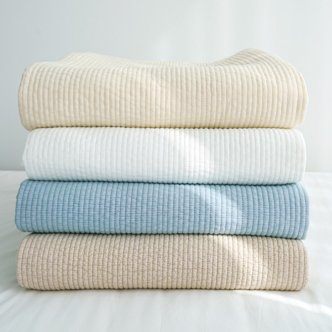 오가니크라프트 순면 항균 사계절 침대패드 고정밴드형, 차콜