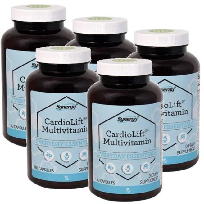 비타코스트 시너지 카디오리프트 멀티비타민 캡슐 Vitacost Synergy Multivitamin, 5개, 180정 - 쿠팡