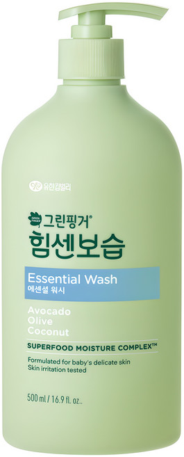 그린핑거 힘센보습 에센셜 유아 바디워시, 500ml, 1개