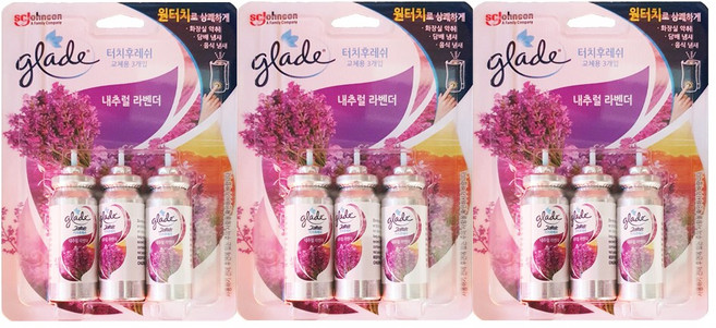 그레이드 터치앤후레쉬 화장실방향제 라벤더 리필 13ml 3입x3개, 39ml, 3개
