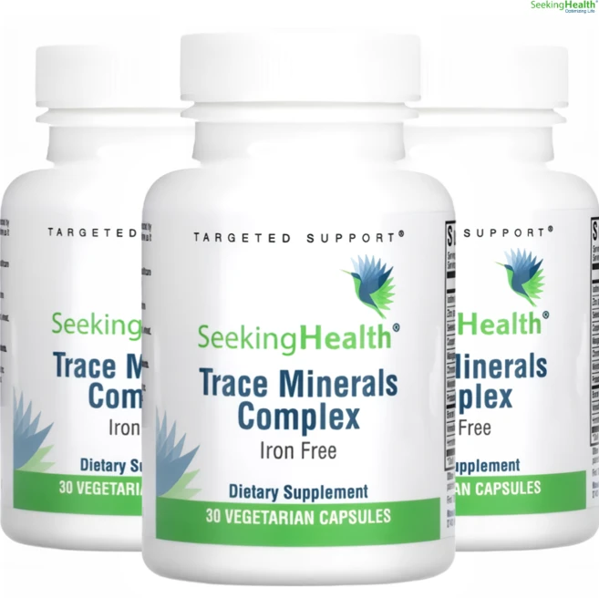 씨킹헬스 미량 미네랄 복합체 철분 무함유 베지 캡슐, 알약/캡슐, 3개, 30정 - 쿠팡