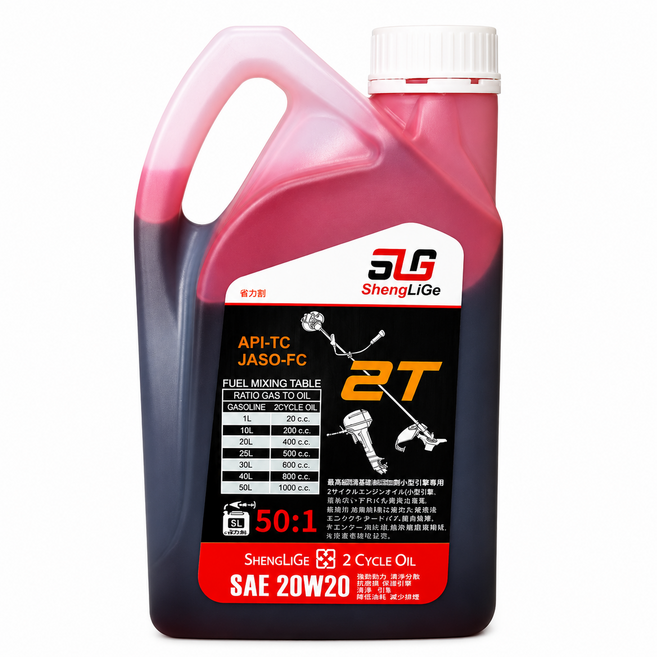 ShengLiGe 2行程混合機油, 0W-20, 1個, 1L