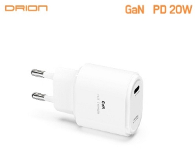기타 가정용 GAN PD20W C포트 충전기(케이블 제외)DR-PD20W-T1/T7-W, 화이트
