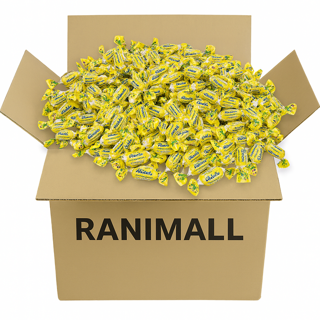 리콜라캔디 대용량 사탕 레몬민트 스위스 허브 무설탕 1BOX, 4g, 100개