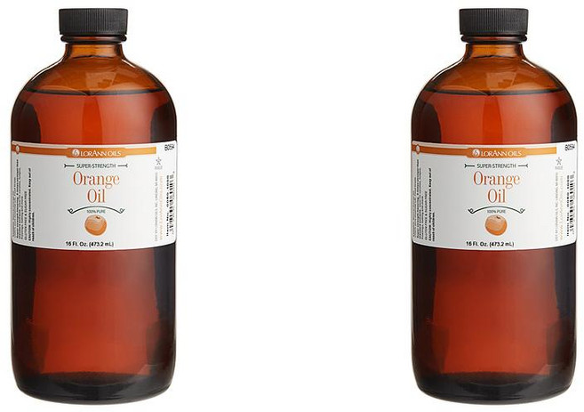 LorAnn 로안 오일 올 내추럴 오렌지 슈퍼 스트렝스 플레이버, 2개, 473ml