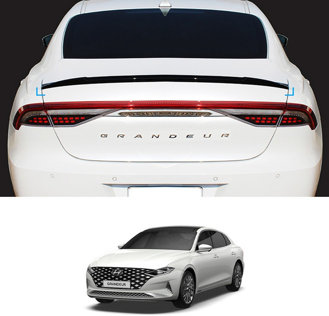 자동차 트렁크 리어 스포일러 블랙, 더뉴그랜저IG 2019~2022