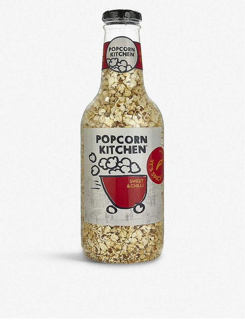 POPCORN KITCHEN 자이언트 머니 박스 고메 스위트 앤 칠리 팝콘 바틀, 1개, 550g