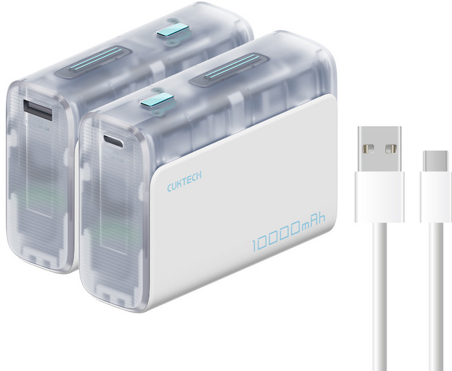 CUKTECH 酷態科 10000mAh 30W 行動電源 PB100, 有大陸3C+BSMI 白色保固180天