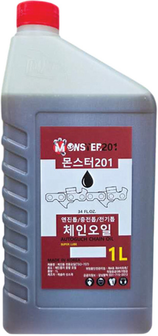 강남몬스터 체인오일 1L 전기톱 엔진톱 충전톱 필수품, 1개