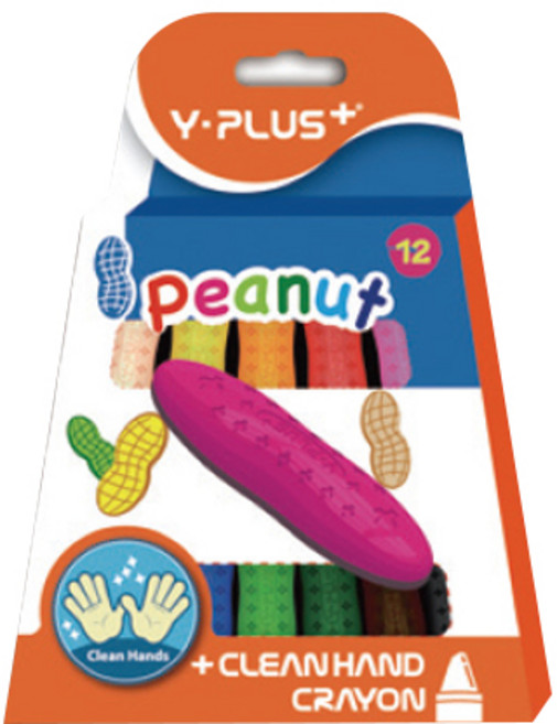 [와이플러스] 크레용세트 피넛 CR1501 12색, 단품