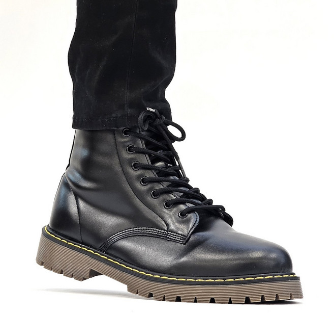 국산 캐주얼 지퍼 끈 워커 여성 남성 발편한 쿠션 논슬립 부츠 하이탑 슈즈 패션 신발