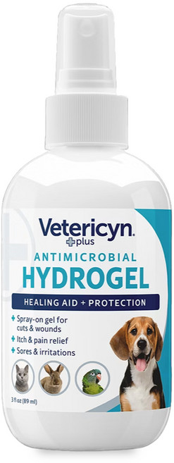 Vetericyn 抗菌凝膠 全動物適用皮膚護理噴劑, 1個, 維特萊森-全動物皮膚(凝膠)3oz