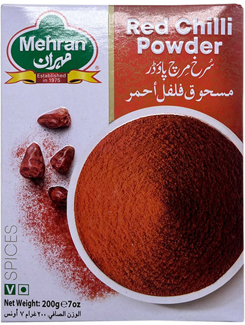 MEHRAN Red Chilli Powder 200g 메란 레드 칠리 가루 (향신료), 1개