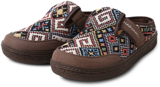 하버드슈즈 스퀘어 자카드 뮬 클래식 블로퍼