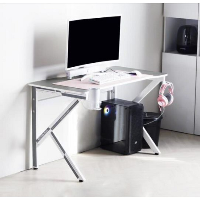 1인용 2인용 게이밍 컴퓨터 책상, K디자인, 그레이