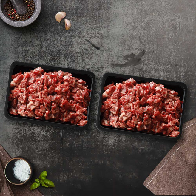 [농협안심한우] 한우 1등급 국거리 300g+300g, 단품, 단품