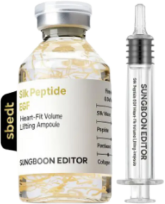 성분에디터 실크펩타이드 EGF 하트핏 볼륨 리프팅 앰플 40 mL 1+1 더블기획, 1개, 40ml