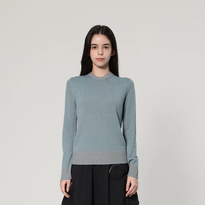 크루넥 베이직 풀오버 (UFJKCN31FS-L/GREEN) - 쿠팡