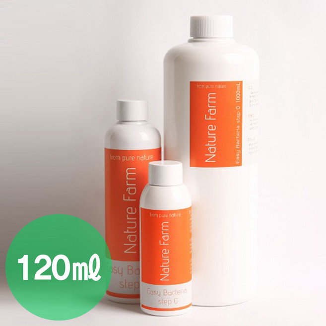 물멍 네이처팜 이지 박테리아 스텝 0 120ml 염소 중화제 염소 제거제 물갈이제, 1개