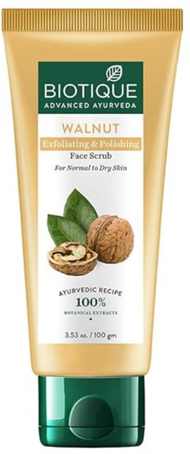 BIOTIQUE Walnut Exfoliating and Polishing Face Scrub 100 g, 2개, 100g