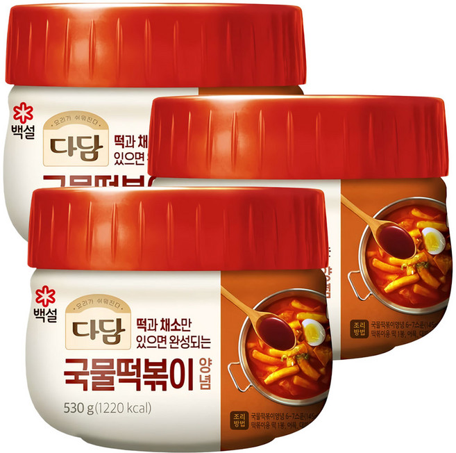 다담 국물떡볶이양념 530g, 3개