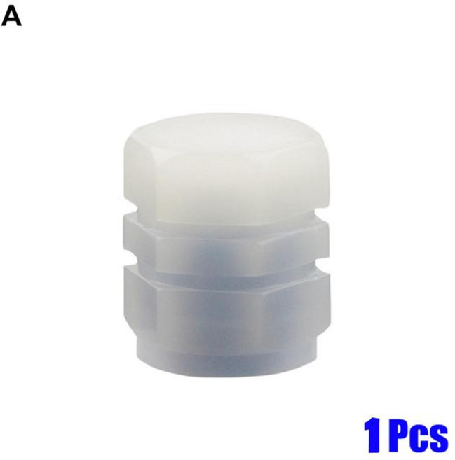 유니버설 빛나는 줄기 모자 타이어 밸브 방진 장식 액세서리 자동차 오토바이 자전거에 적용 도매, 01 blue 1pcs