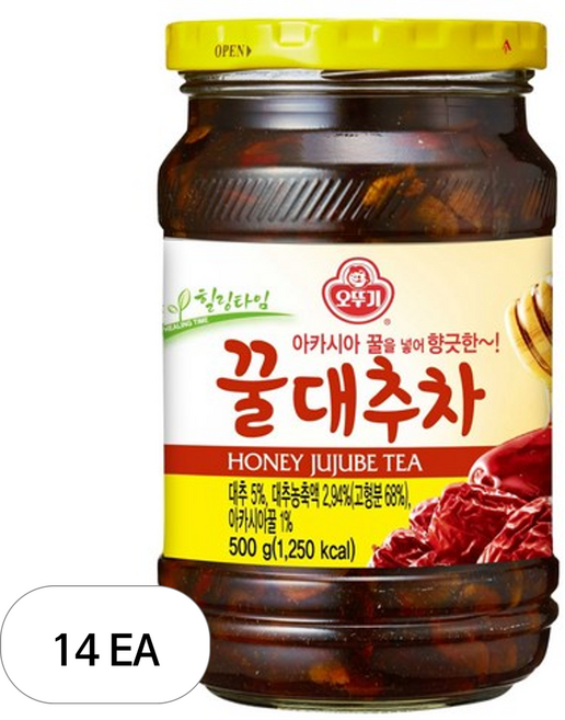 Pack_오뚜기 꿀대추차, 500g, 500g
