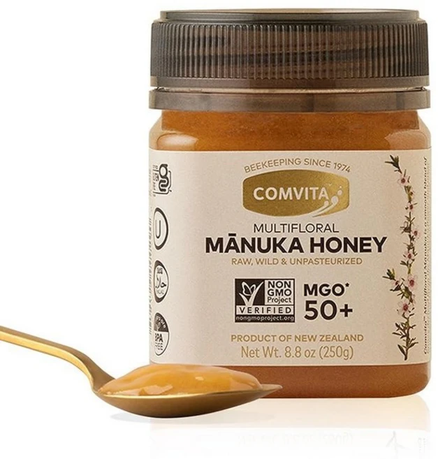 Comvita 마누카 허니 MGO 50+ 멀티플로랄 - 생 마누카 꿀 뉴질랜드 차와 웰빙을 위한 순수 및 저온 살균 슈퍼푸드 설탕 대체품 야생 GMO 프리 - 500g(, 500g, 1개 - 쿠팡