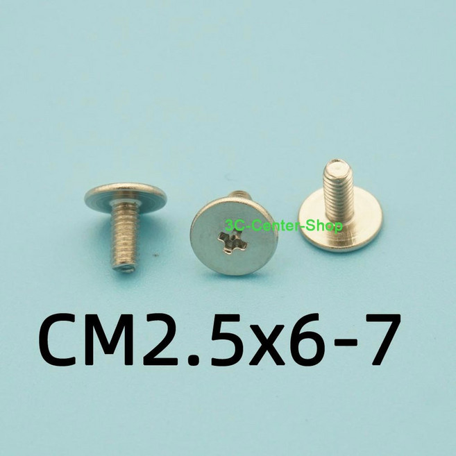 레노버 hp asus dell 노트북용 10X 노트북 나사 빅 헤드 플랫 스크린 축 샤프트 CM2 2 5 3 4 6 7/8, CM 2.5X6-7