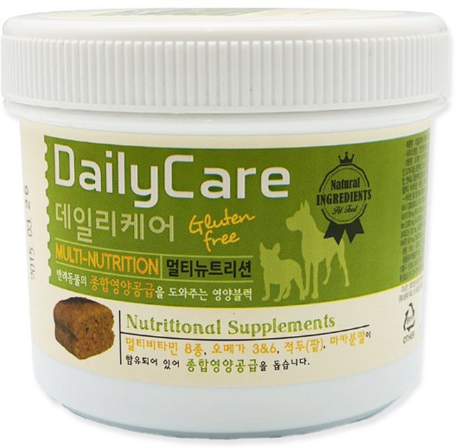 데일리케어 강아지 종합영양제 멀티뉴트리션 180g, 1개