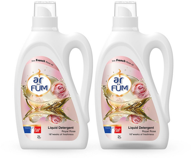 아로퓸 가든 컬렉션 액체 세탁세제 로얄로즈 2L, 2개