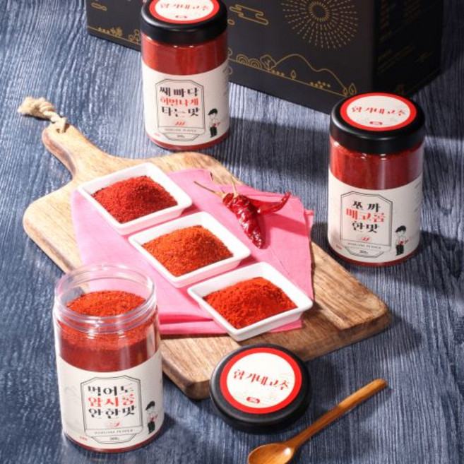 함가네 고추가루 단품300g 국산 고춧가루 3종(순한맛 보통맛 매운맛), 1개, 300g